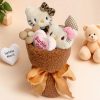 Hello Kitty Plush Toy Flower Bouquet Cute Gift 24cm
