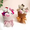 Hello Kitty Plush Toy Flower Bouquet Cute Gift 24cm