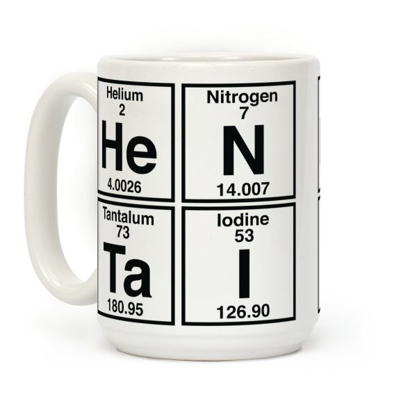 Hentai Periodic Elements Coffee Mug