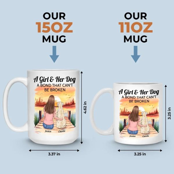 Her Dog, Her Soulmate - Dog Personalized Custom Mug - Gift For Pet Owners, Pet Lovers