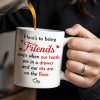 Here's To Being Friends, Even When Our Teeth Are In A Drawer - Personalized Custom Coffee Mug - BST493_MG