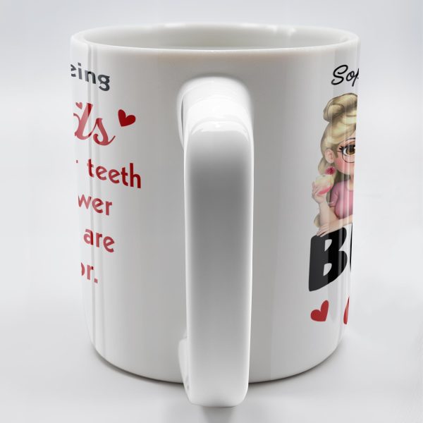 Here's To Being Friends, Even When Our Teeth Are In A Drawer - Personalized Custom Coffee Mug - BST493_MG