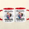 Here's Your Annual Reminder Of How Lucky, Personalized Accent Mug, Hugging Couple Gifts