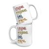 Heroes In Our Hearts - Family Personalized Custom Mug - Gift For Dad