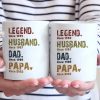 Heroes In Our Hearts - Family Personalized Custom Mug - Gift For Dad