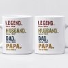 Heroes In Our Hearts - Family Personalized Custom Mug - Gift For Dad