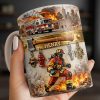 Heroic Firefighter Scene Personalized Coffee Mug - Personalized Custom Coffee Mug - FIF051_MG