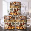 Heroic Firefighter Scene Personalized Coffee Mug - Personalized Custom Coffee Mug - FIF051_MG