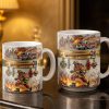 Heroic Firefighter Scene Personalized Coffee Mug - Personalized Custom Coffee Mug - FIF051_MG