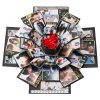 Hexagonal Explosion Gift Box with Photo Album for Valentine