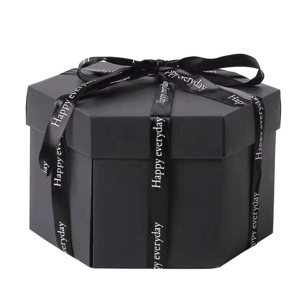 Hexagonal Explosion Gift Box with Photo Album for Valentine