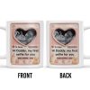 Hi Daddy My First Selfie For You, Ultrasound & Teddy Bear Design - Personalized Custom Coffee Mug - FAM567_MG