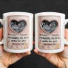 Hi Daddy My First Selfie For You, Ultrasound & Teddy Bear Design - Personalized Custom Coffee Mug - FAM567_MG