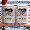 Hi Daddy My First Selfie For You, Ultrasound & Teddy Bear Design - Personalized Custom Coffee Mug - FAM567_MG