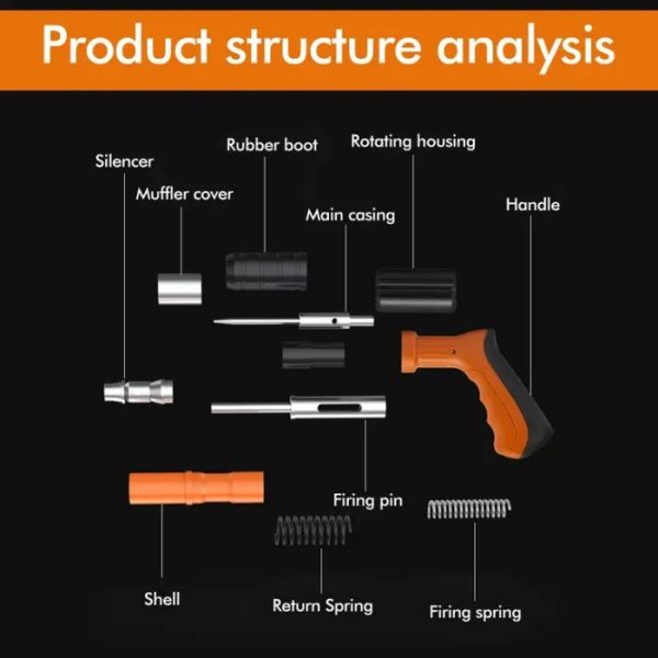 High-Power Concrete &Amp; Steel Nail Gun