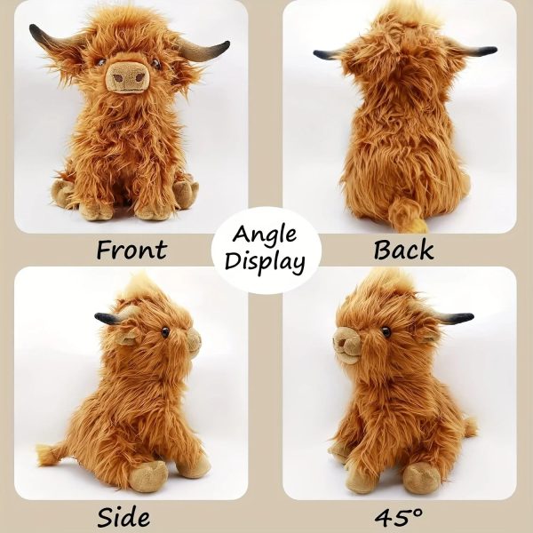 Highland Cow Plush Toy - Soft, Kawaii Stuffed Animal for Kids & Decor