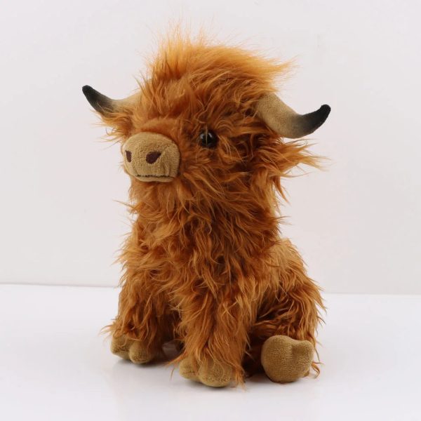 Highland Cow Plush Toy - Soft, Lifelike Stuffed Animal for Kids