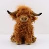 Highland Cow Plush Toy - Soft, Lifelike Stuffed Animal for Kids