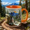 Hiking Lover Coffee Accent Mug - Personalized Gifts For Hiking Lover Coffee Mug 07KILU140126