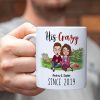 His Crazy - Her Weirdo , Personalized White Mug, Couple Anniversary, Gift For Couple