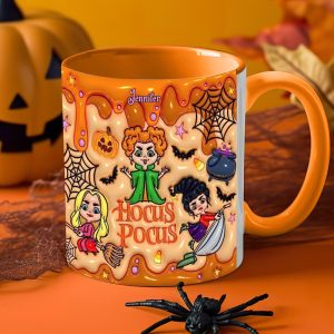 Hocus Pocus - Personalized 3D Inflated Effect Accent Mug - Halloween Gift For Fan, Friend, Besties HH01