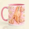 Hold Hand Coffee Accent Mug - Personalized Gifts For Mother's Day 01huti090126