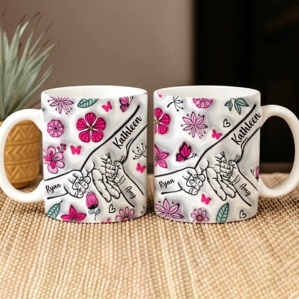 Hold My Hand, Hold My Heart 3D Mug Personalized Gift DM01 890941