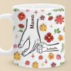 Hold My Hand, Nurture My Soul - Family Personalized Custom 3D Inflated Effect Printed Mug - Christmas Gift For Mom, Grandma