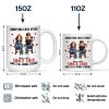 Holding Hands Sitting Couple Annoying Each Other - Personalized Mug