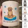 Home Is Where My Dog Is Sitting Dog Personalized Mug