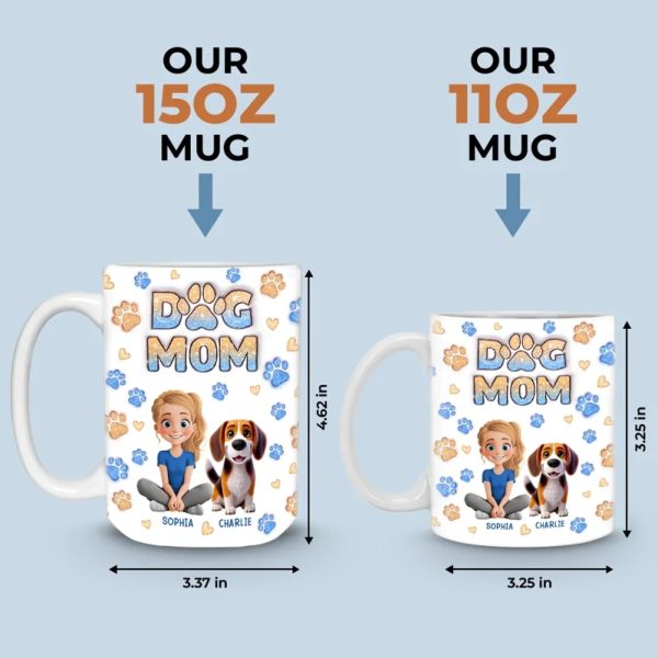 Home Is Where The Fur Sticks To Everything - Dog & Cat Personalized Custom 3D Inflated Effect Printed Mug - Gift For Pet Owners, Pet Lovers