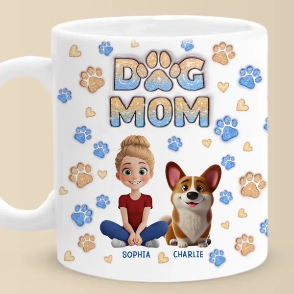 Home Is Where The Fur Sticks To Everything - Dog & Cat Personalized Custom 3D Inflated Effect Printed Mug - Gift For Pet Owners, Pet Lovers