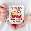 Home Is Wherever I'm With You - Couple Personalized Custom Mug - Gift For Husband Wife, Anniversary