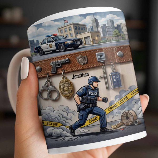 Honor A Law Enforcement Officer With A Custom Police Mug - Personalized Custom Coffee Mug - OFC030_MG