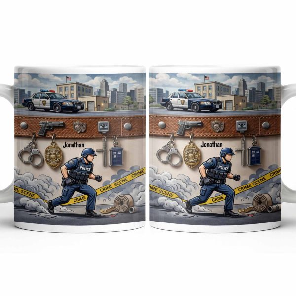 Honor A Law Enforcement Officer With A Custom Police Mug - Personalized Custom Coffee Mug - OFC030_MG