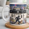 Honor Your Hero With This Custom Police Themed Mug - Personalized Custom Coffee Mug - OFC046_MG