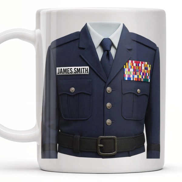 Honor Your Service With This Personalized Uniform Badge Mug - Personalized Custom Coffee Mug - OFC023_MG