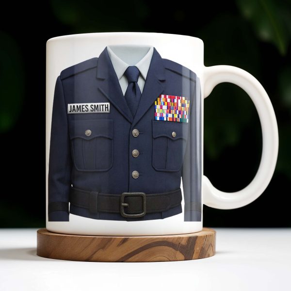 Honor Your Service With This Personalized Uniform Badge Mug - Personalized Custom Coffee Mug - OFC023_MG