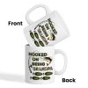 Hooked On Being Grandpa Fishing Camouflage Personalized Mug