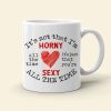 Horny And Sexy All The Time, Personalized Coffee Mug, Funny Couple, Christmas Gifts