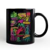 Horror Comic Classic Monsters Personalized Mug, Vintage Scary Halloween Gift with Custom Name