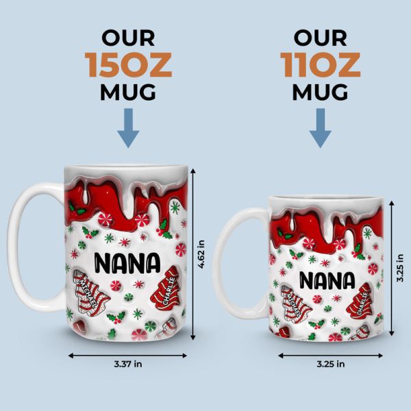 Hot Chocolate And Christmas Movies - Family Personalized Custom 3D Inflated Effect Printed Mug - Christmas Gift For Family Members