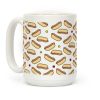 Hot Dog Pattern Coffee Mug