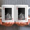 How Lucky Are We Playing Card Design And Heart - Personalized Custom Coffee Mug - CPL1351_MG