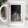 How Lucky Are We Playing Card Design And Heart - Personalized Custom Coffee Mug - CPL1351_MG