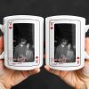 How Lucky Are We Playing Card Design And Heart - Personalized Custom Coffee Mug - CPL1351_MG