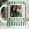How Lucky Are We With Shamrocks And Stripes Design - Personalized Custom Coffee Mug - CPL1270_MG