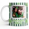 How Lucky Are We With Shamrocks And Stripes Design - Personalized Custom Coffee Mug - CPL1270_MG