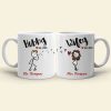 Hubby Wifey - Personalized Couple Mug Set - Gift For Couple