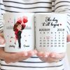 Hugging Couple Together Since Anniversary Date Personalized Mug